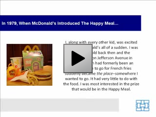 Happy Meals and Bonuses